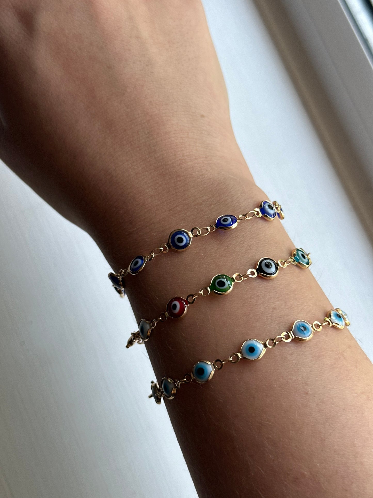 Light blue evil eye