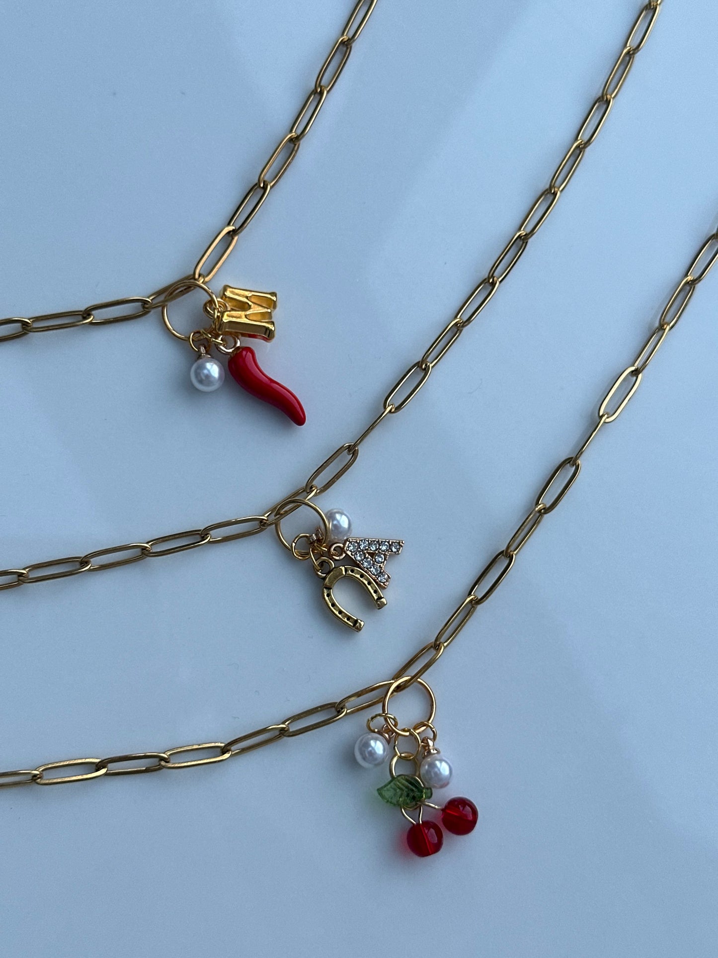 Custom ‘Ring Me’ necklace🍒