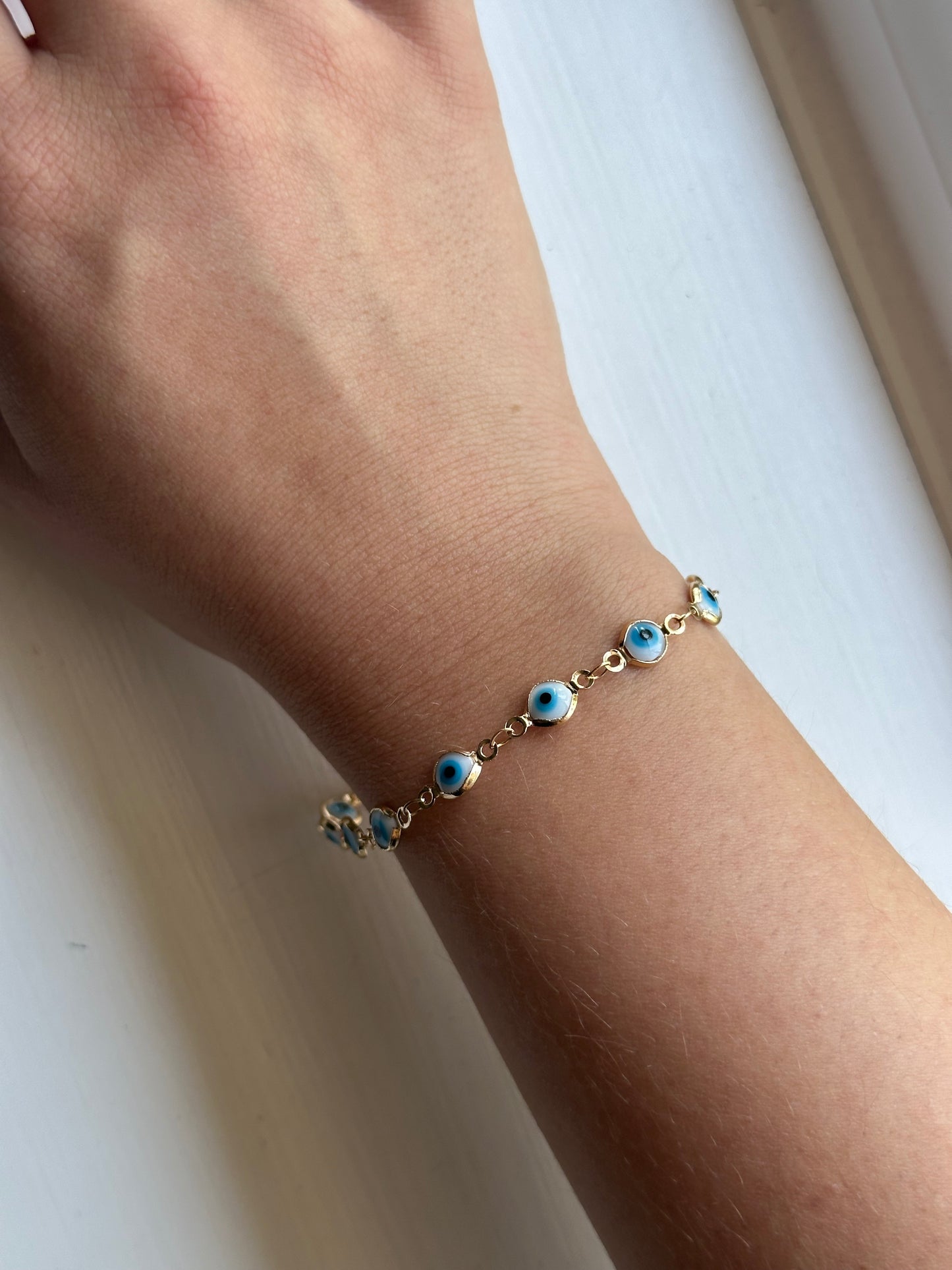Light blue evil eye