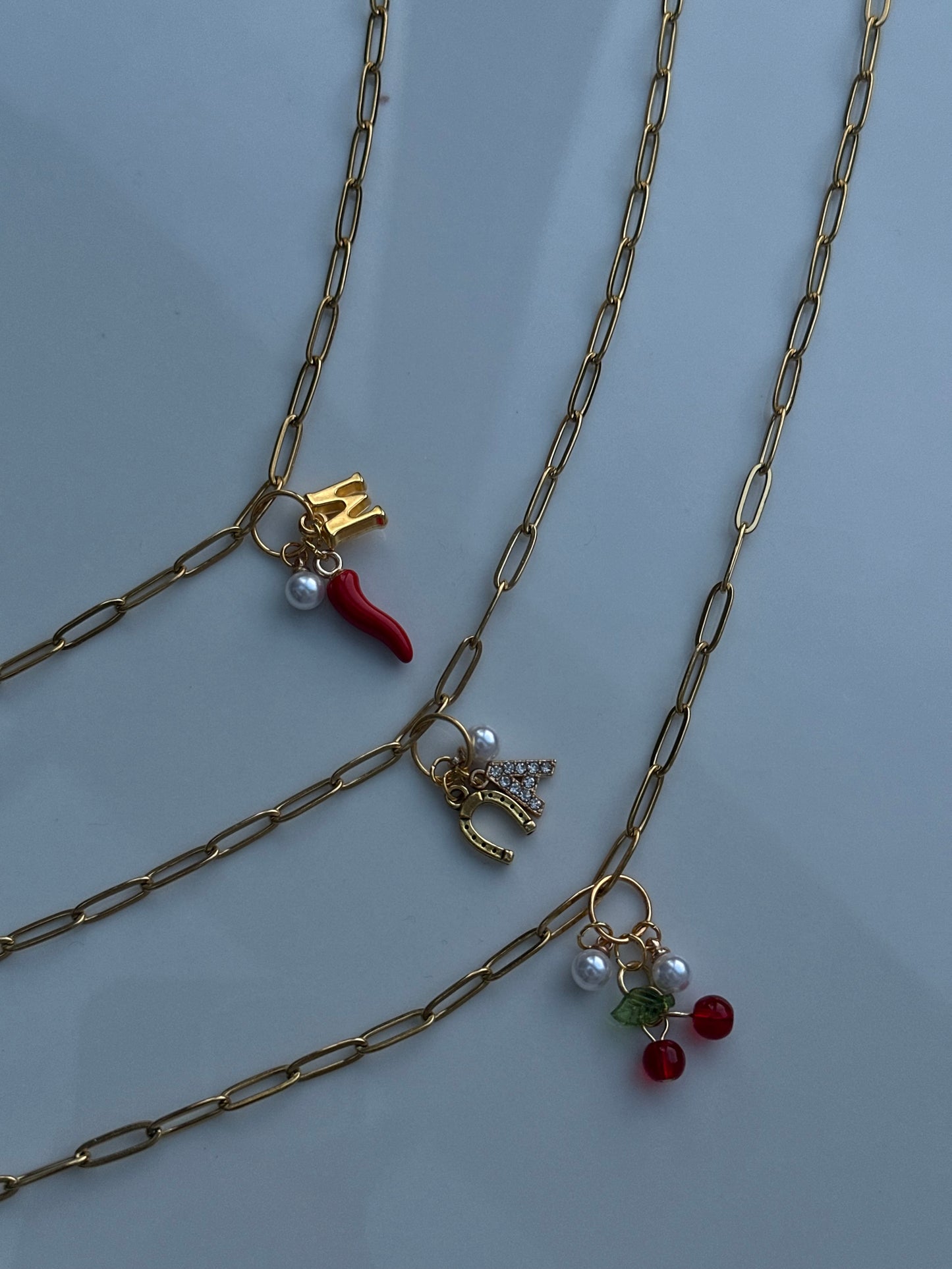 Custom ‘Ring Me’ necklace🍒